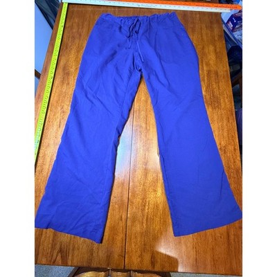 Greys Anatomy by Barco Royal Blue Scrub Pants Mens Large Elastic Drawstring L