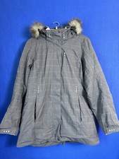 Killtec Damen Winterjacke Outdoor Parka Gr. 42 Kapuze mit Kunstfell Wasserdicht
