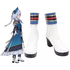 Honkai Impact 3 Theresa Apocalypse White Ankle Boots Cosplay Zipper Shoes Props