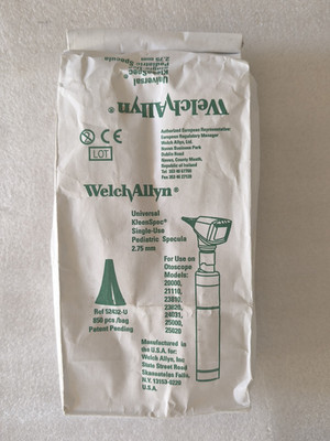WelchAllyn Universal Kleenspec Pediatrische Einweg-Ohrspekula f. Kinder, 850 Stk