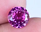 Natural Rhodolite Garnet 3.55 Ct Raspberry Pink Round Certified Loose Gemstone