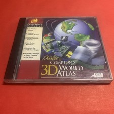 Compton's Deluxe 3D World Atlas - 1998 The Learning Company - Used CD-ROM