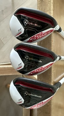 TaylorMade AeroBurner 4 5 6 Hybrid Set 22* 25* 28* Matrix Speed Rul-Z L Flex RH