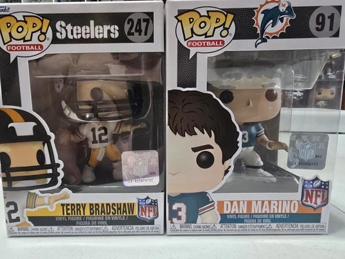 PITTSBURGH QUARTERBACK LEGENDS  Funko Pop NFL Dan Marino & TERRY BRADSHAW