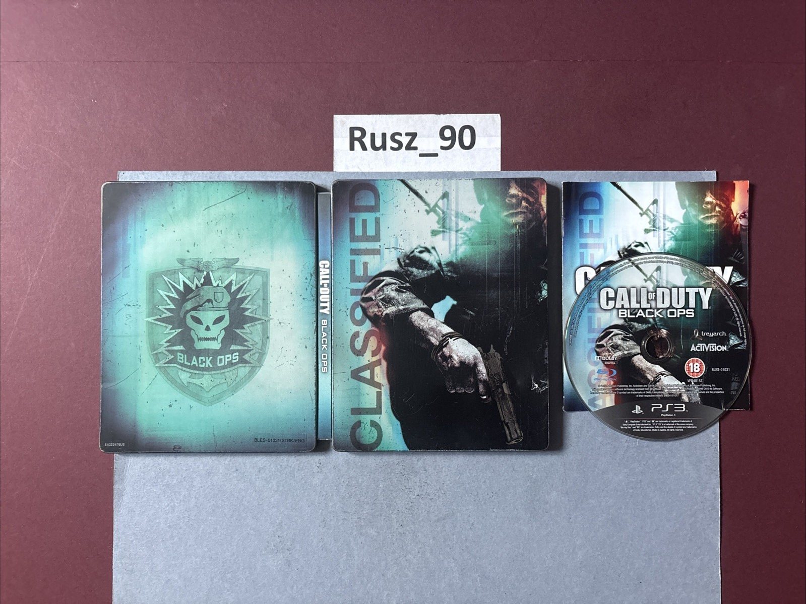 Call of Duty Black Ops 1 PS3 Steelbook Hardened Edition 2010 UK PAL IN GOOD COND