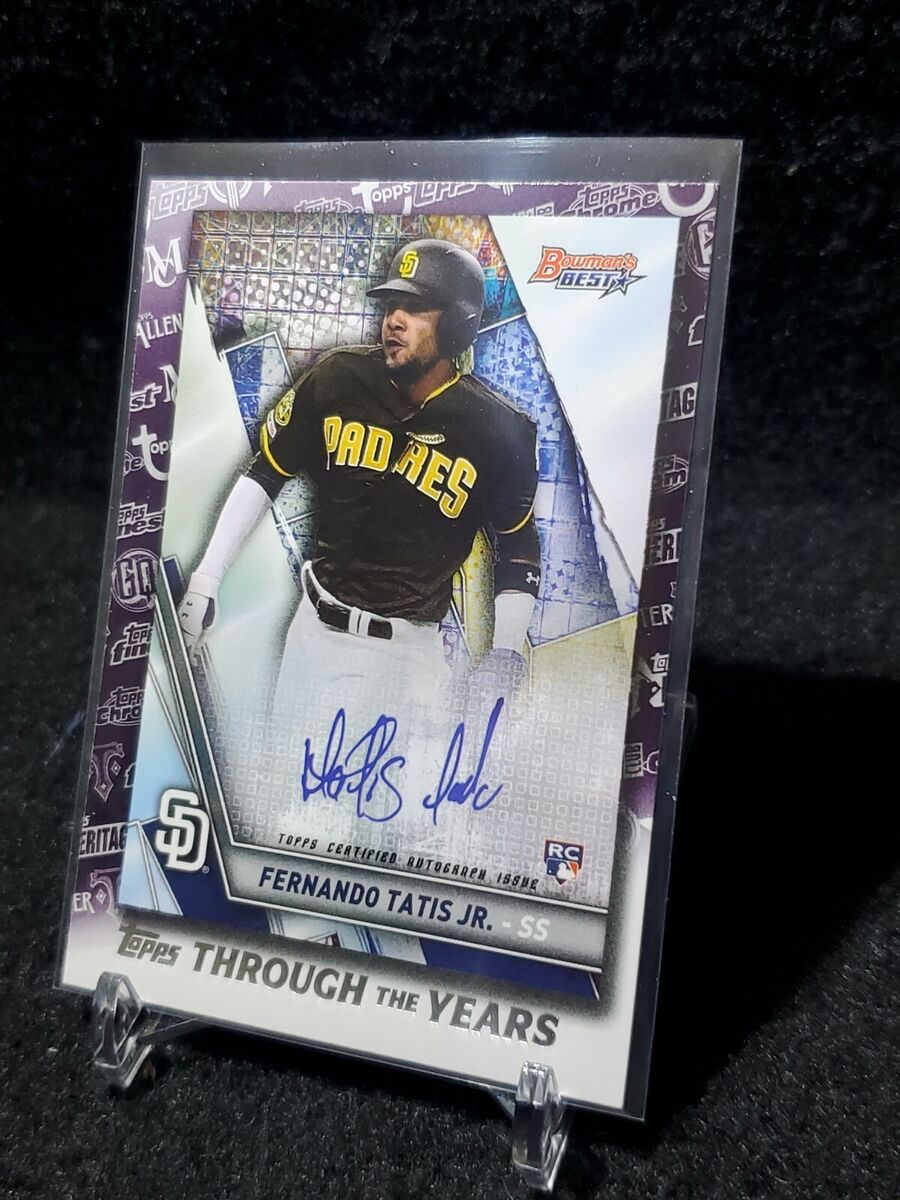 2021 Topps Fernando Tatis Jr. Through The Years Insert TTY 2021 Topps Fernando Tatis Jr. Through The Years Insert TTY