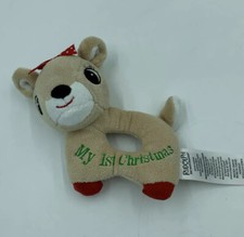 Rudolph The Red Nosed Reindeer Rudolph Set Baby Rattle PlusH 1st Christmas 11