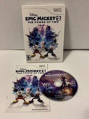 Disney Epic Mickey 2: The Power of Two (Nintendo Wii, 2012) - Complete & Tested!