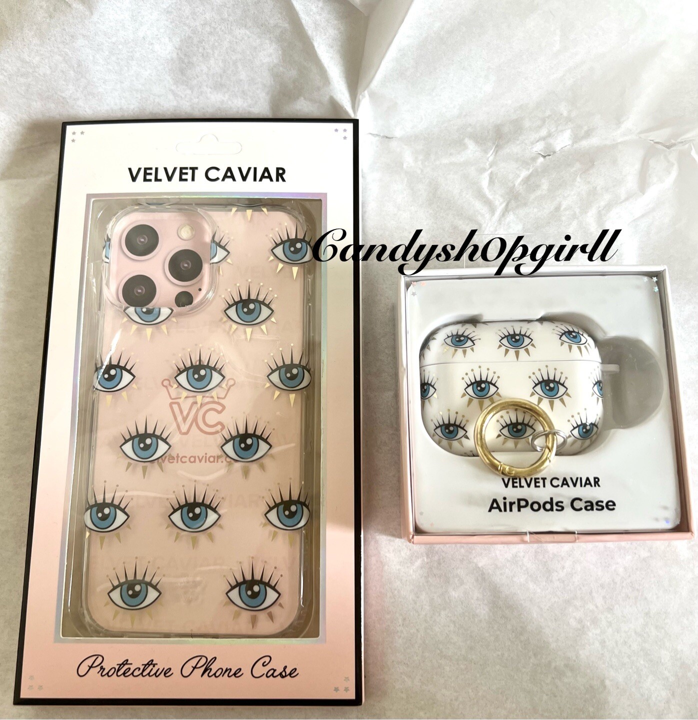 Evil Eye Phone Case for iPhone 13 Pro Max & AirPods Pro by Velvet Caviar-image