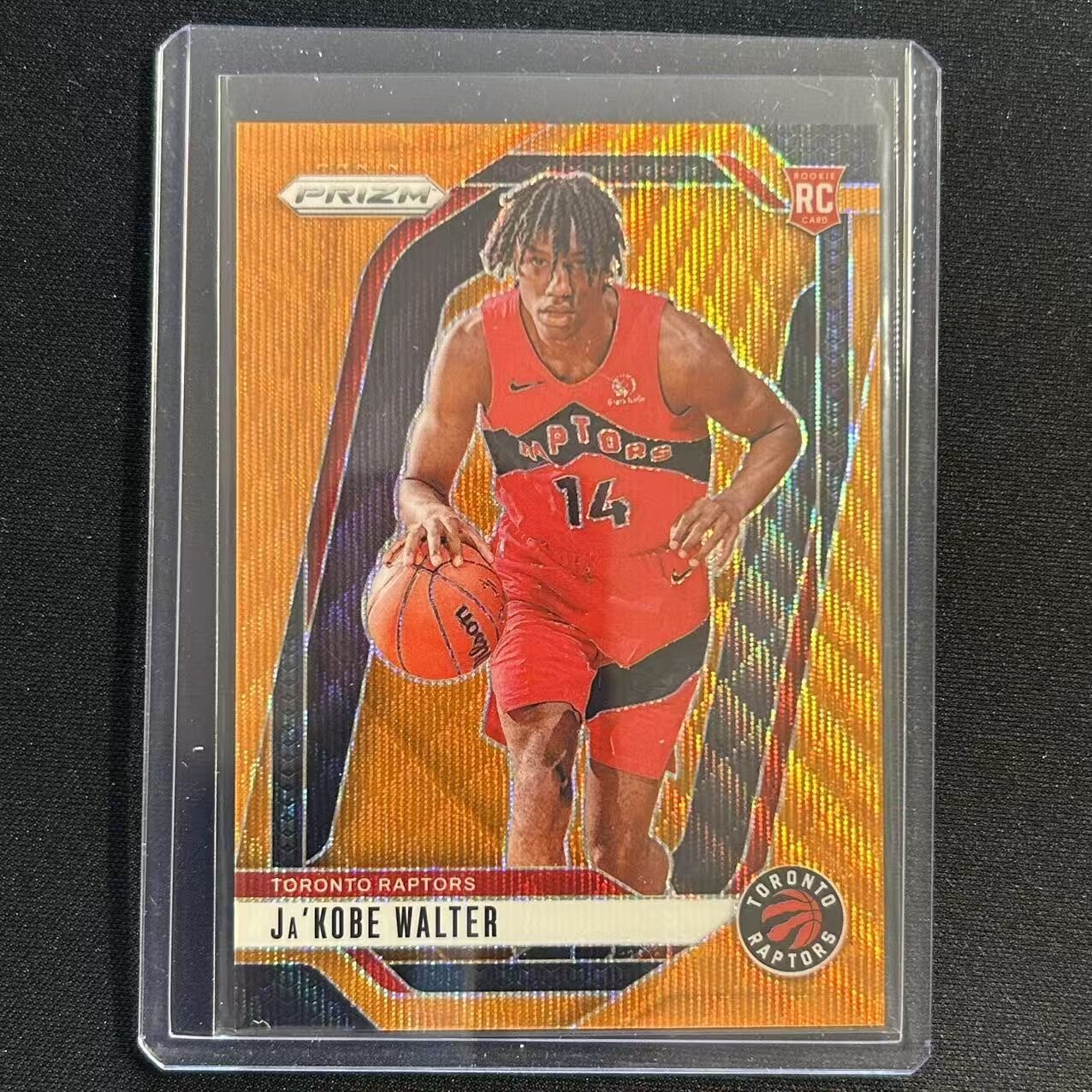 🦕2024-25 PANINI PRIZM ORANGE WAVE PRIZM RC #223 JA'KOBE WALTER 60/60