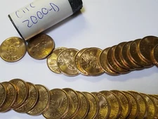 2000-D Good Circulated Roll of $25 Sacagawea Native American $1 Dollar Coins