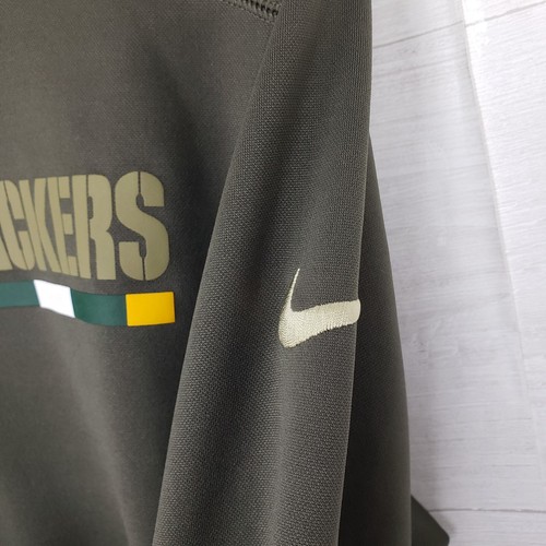 Nike NFL On Field Green Bay Packers Salute to Service Hoodie Sweatshirt Small - Picture 6 of 13