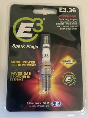 E3 Spark Plugs E3.36 (QTY 1) Replaces (DPR7EA9, DPR8EA9, DR7EA, DR8EIX, DR8ES)