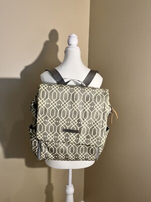 Petunia Pickle Bottom Diaper Pump Bag Gray Chevron Backpack