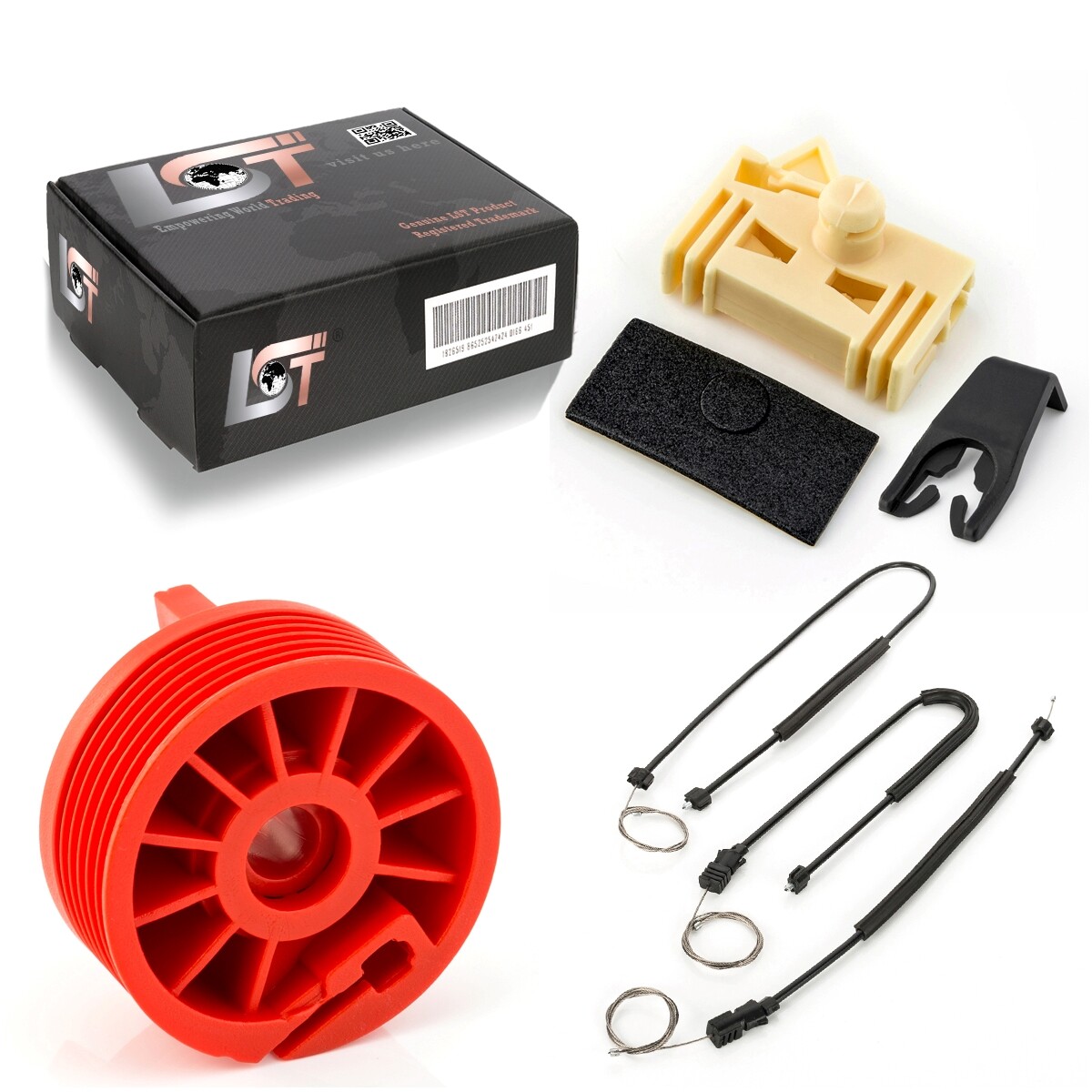 Window Lifter Repair Kit Repair Set Front Right for PEUGEOT 207 CC WD