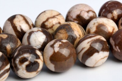 Natural Australia Zebra Jasper Grade AAA Round Loose Beads 4/6/8-9/10/12/15-16MM
