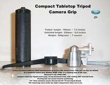 Compact Tabletop Tripod Camera Grip