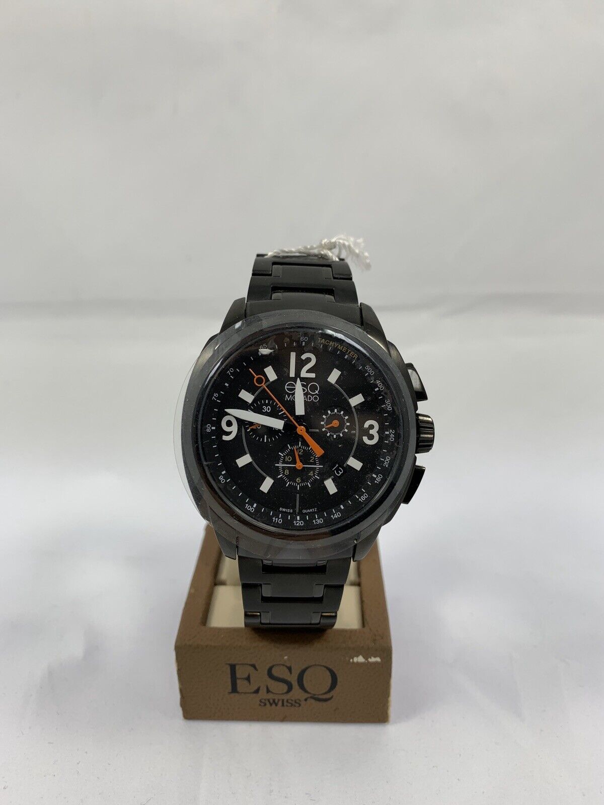 ESQ By Movado 07301418 Excel Black PVD Mens Wrist Watch Brand New In Box 