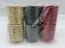 Raffia Ribbon Rolls 6-pack Red Green Beige Each Roll 164 Feet