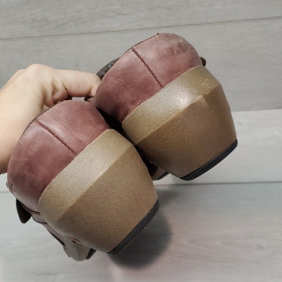 Zoccoli comodi Merrell donna Luxe tuffo pelle marrone scarpe mule taglia 9