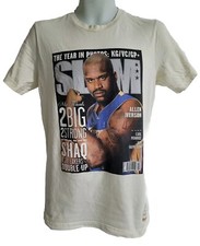 Shaquille O'Neal Slam Magazine Mitchell  Ness T-shirt Size M Shaq  The Lakers