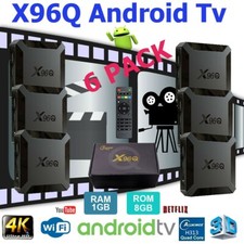 Android 10.0 TV Box X96Q Quad Core HD 4K Media Stream Player Mini PC 6 PACK 