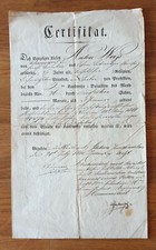 RAR Urkunde Zertifikat K&ouml;nigreich &Ouml;sterreich 1828 f&uuml;r 15 Dienstjahre