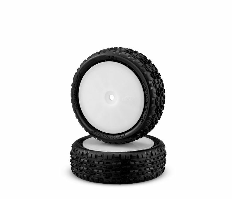 J Concepts Swagger 1/10 4WD Front Tires Pink Comp Mtn 3353 White Wheels ...