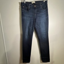 Big Star Jeans Womens 31R Blue Bootcut Dark Washed Whiskered Western Rodeo