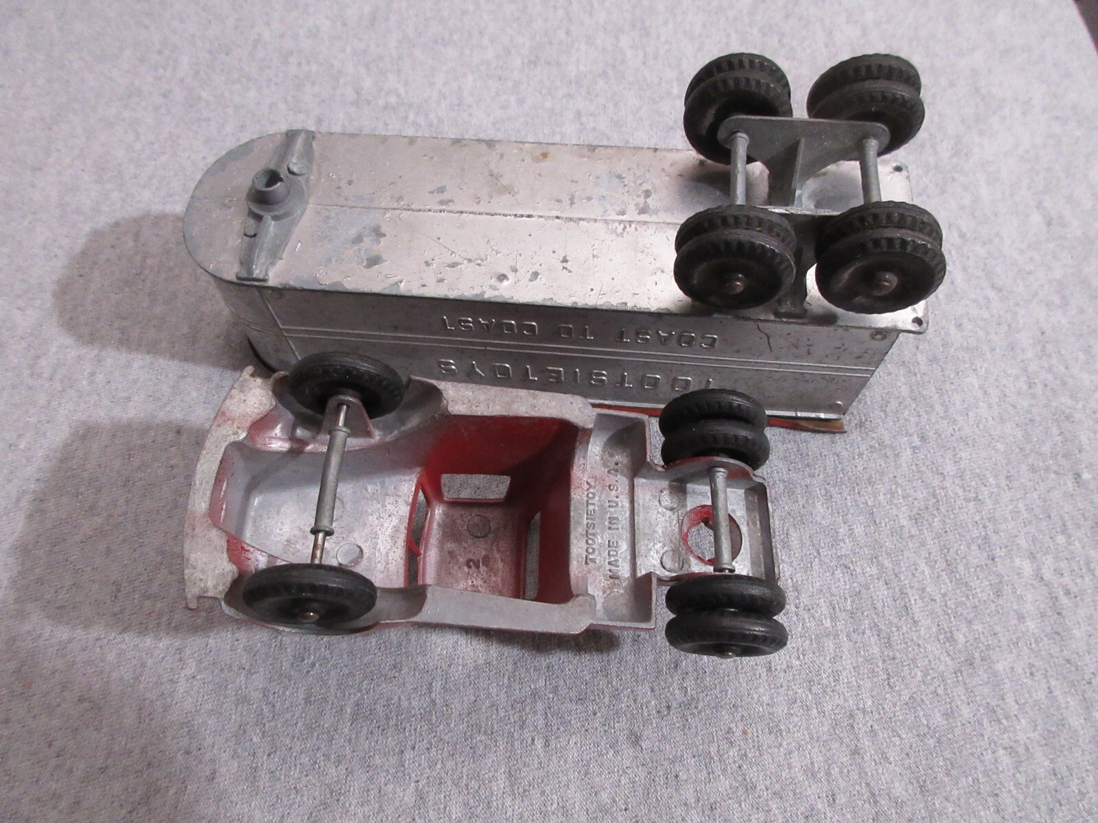 vintage Tootsie Toy semitruck and Tootsie Toy trailer lot F eBay