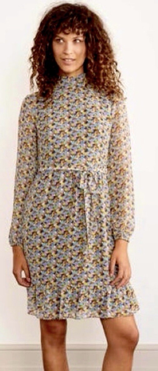knee length dresses for ladies Boden Polka Dot Wrap Front Cotton Dress in Highland Green, Painted Dot at Nordstrom, Size 6 main image 1