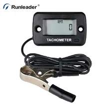 Gasoline Inductive Tachometer Hour meter Waterproof For Motorcycle ATV Scooter