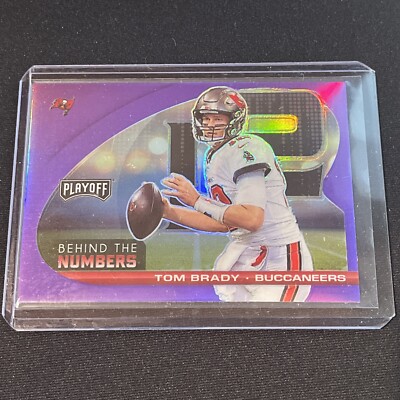 2021 Playoff Tom Brady Behind The Numbers Purple Parallel #BTN-TBR     