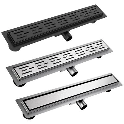 EMKE Wet Room Linear Shower Floor Drain Stainless Steel Channel Gully Waste Trap