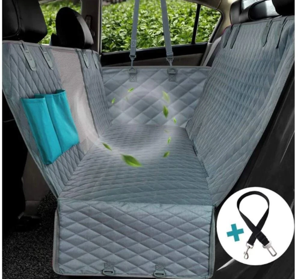 Waterproof Dog Car Seat Hammock with Pockets