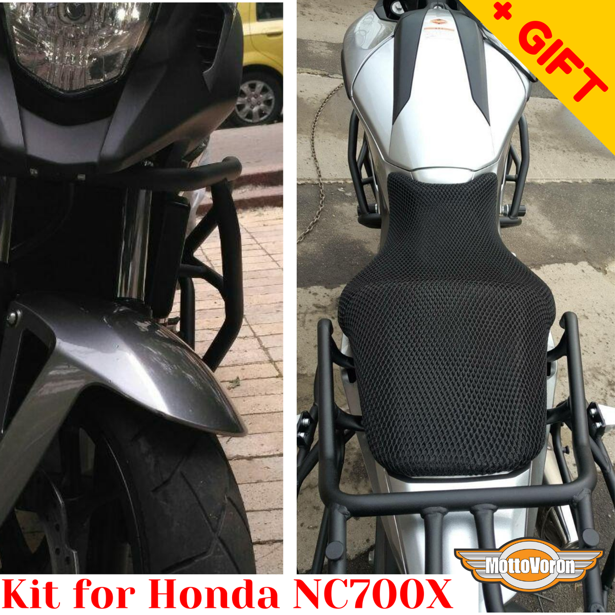 For Honda NC700X Engine guard NC 700 X Luggage rack system NC700XA