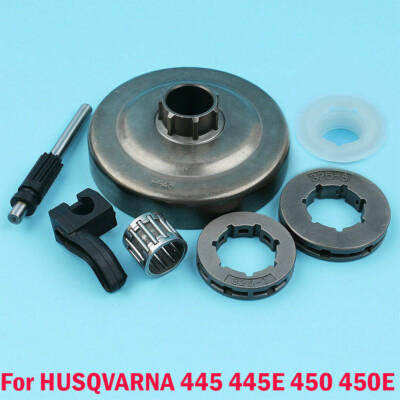 #ad #ad Clutch Drum Oil Pump Piston Worm Gear Kit .325quot; For HUSQVARNA 445 445E 450 450E $14.46