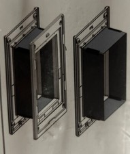 Dragon Wall Pet Door  Single Flap, White Frame, Large Flap