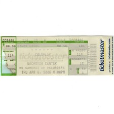 COLDPLAY & RICHARD ASHCROFT Concert Ticket Stub PHILADELPHIA 2006 TWISTED LOGIC