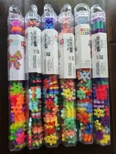 Lot of 10 Assorted Target Bullseye Mini Hashtag Building Blocks,  72ct ea