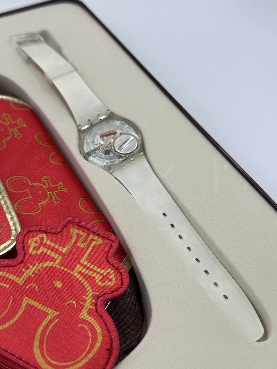 Swatch Year Of The Mouse Watch Clutch Set - New - 2008 Chinese New