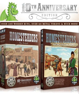 KS Homesteaders 10th Anniversary + New Beginnings - Board Game - BRAND NEW - OOP