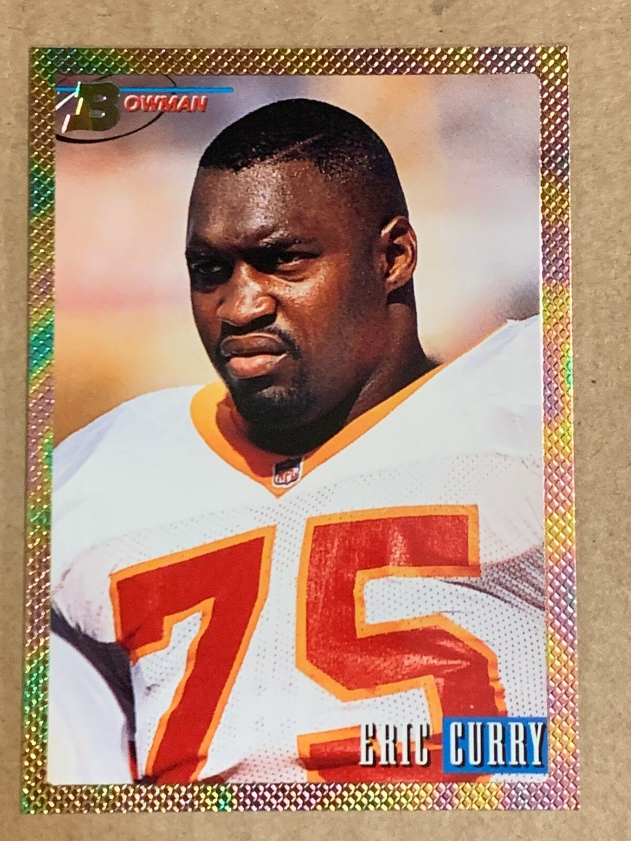 1993 Bowman Rainbow Foil Rookie Eric Curry #22. Buccaneers | eBay
