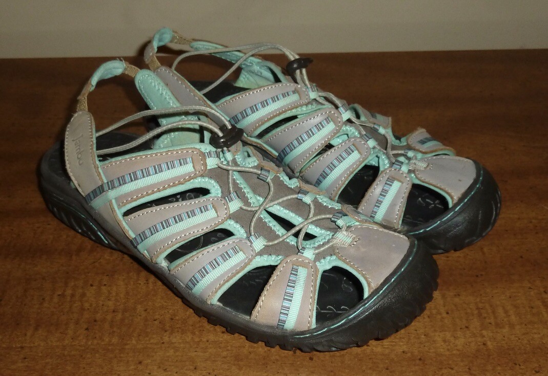 APL SANDALI ACQUA JAMBU *ALL TERRA* PUNTA CHIUSA SLINGBACK ACQUA ECRU DONNA 7M