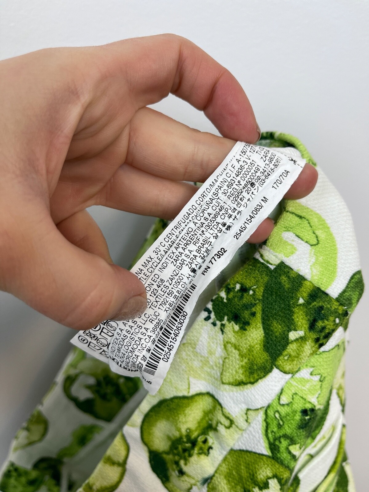 Zara Basic Women's Kiwi Fruit Pattern Stretch Str… - image 8