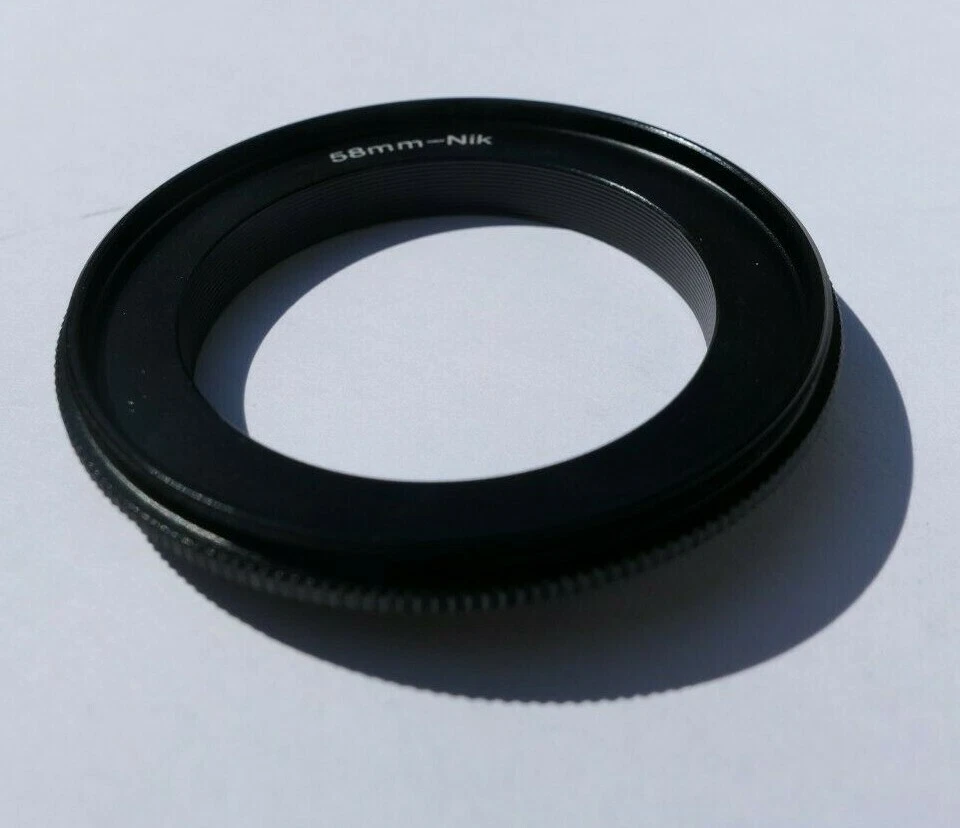 58mm Macro Reverse Lens Adapter Ring For Nikon camera F Ai-s AF-S Close-up D850 - Image 2 of 4