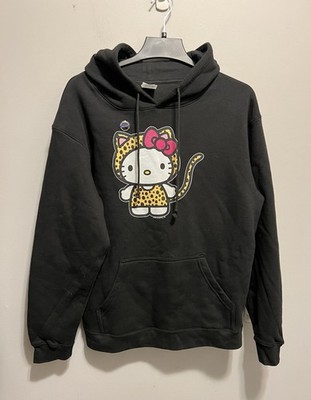 Delta Fleece Hello Kitty Black Hoodie   Size Large (Adult) Halloween Costume