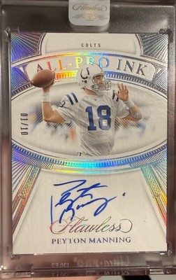 2024 Flawless Encased Peyton Manning All Pro Ink Auto /10 (2004 OPOY) 1st print
