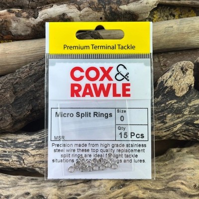 Cox & Rawle MSR Micro Split Ringe zum Ersetzen von Drillingen an Ködern
