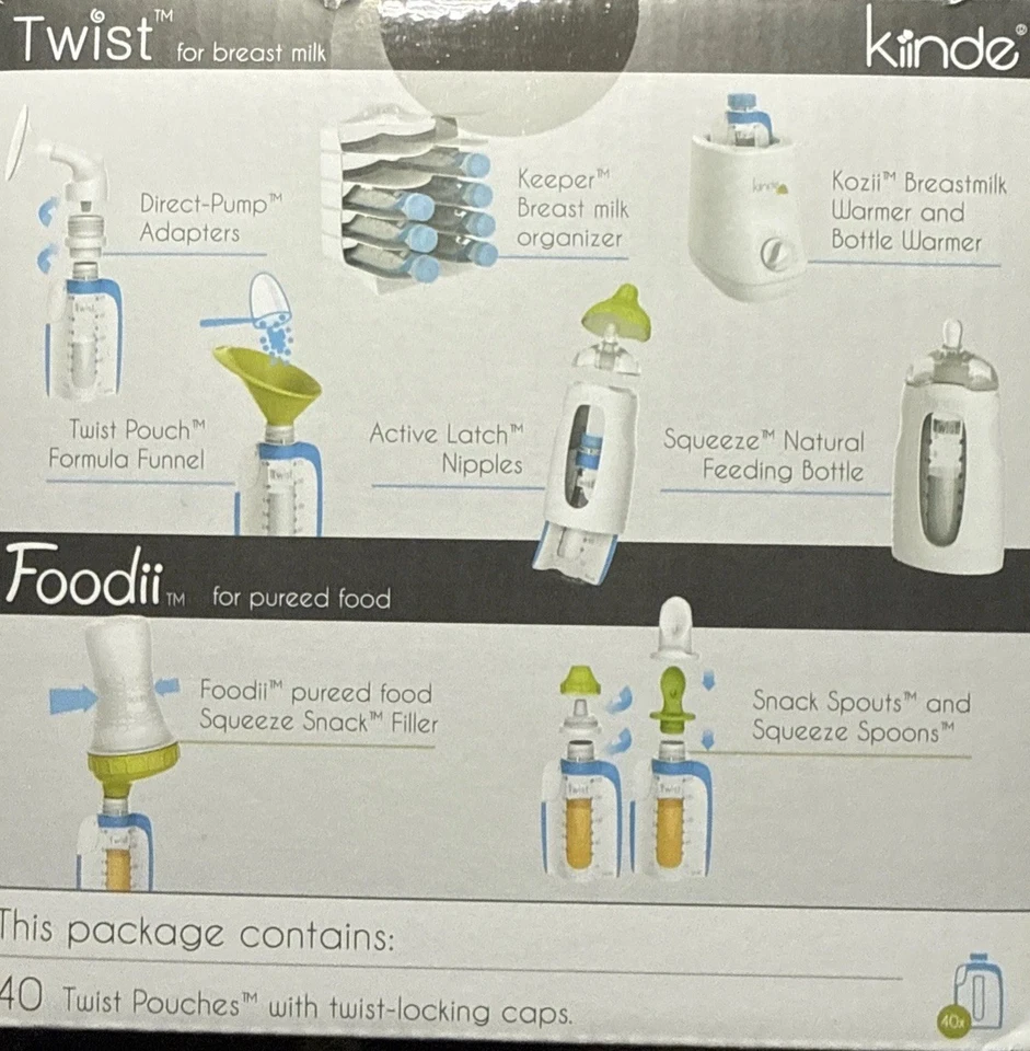 Kiinde Twist Pouch Direct-Pump Direct-Feed Breast Milk Storage Bags, 6 oz 40-Ct - Image 4 of 4